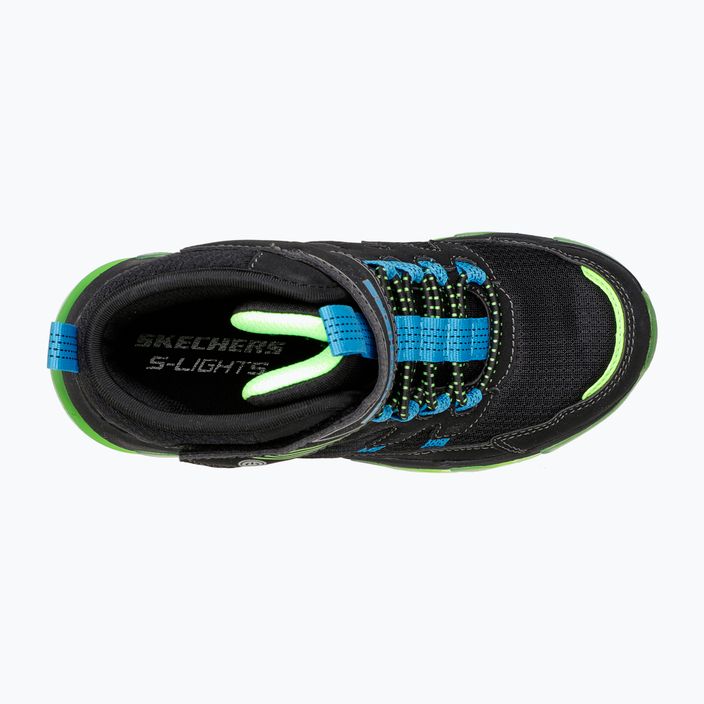 SKECHERS gyermek cipő Mega-Surge Flash Breeze fekete/kék/lila/lime 12
