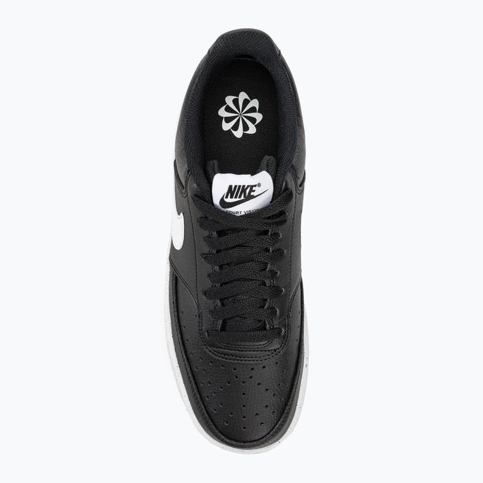 Nike Court Vision Low Next Nature black/white/black férfi cipő 5