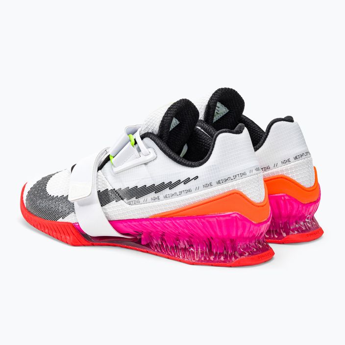 Nike Romaleos 4 Olympic Colorway súlyemelő cipő fehér/fekete/bright crimson 3