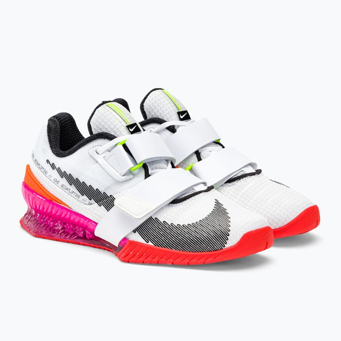 Nike Romaleos 4 Olympic Colorway súlyemelő cipő fehér/fekete/bright crimson 4