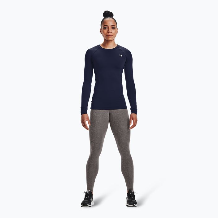 Under Armour ColdGear Authentics női edző leggings charcoal light heather/fekete 2