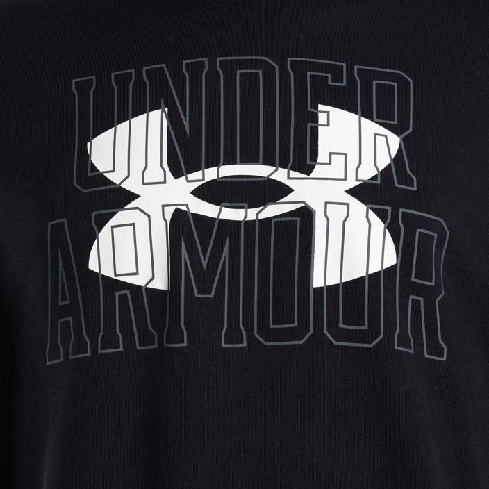 Under Armour férfi edző pulóver Rival Terry Logo Crew fekete 1370391-001 3