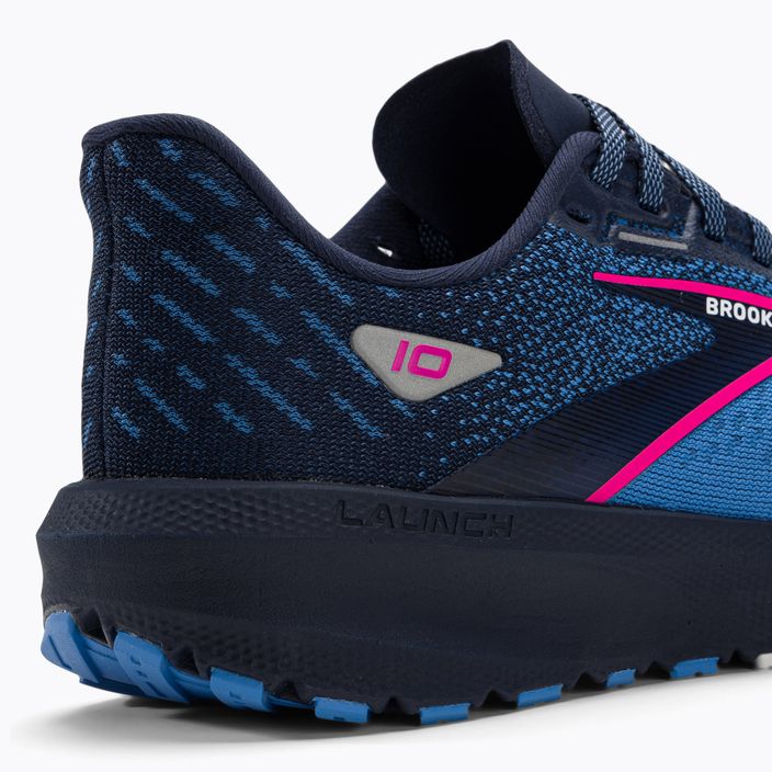 Brooks Launch 10 peacot/marina kék/rózsaszín glo női cipő 9