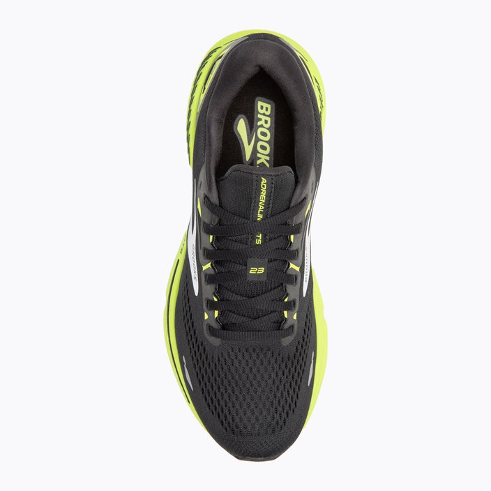 Brooks Adrenaline GTS 23 fekete/zöld/fehér férfi futócipő 5