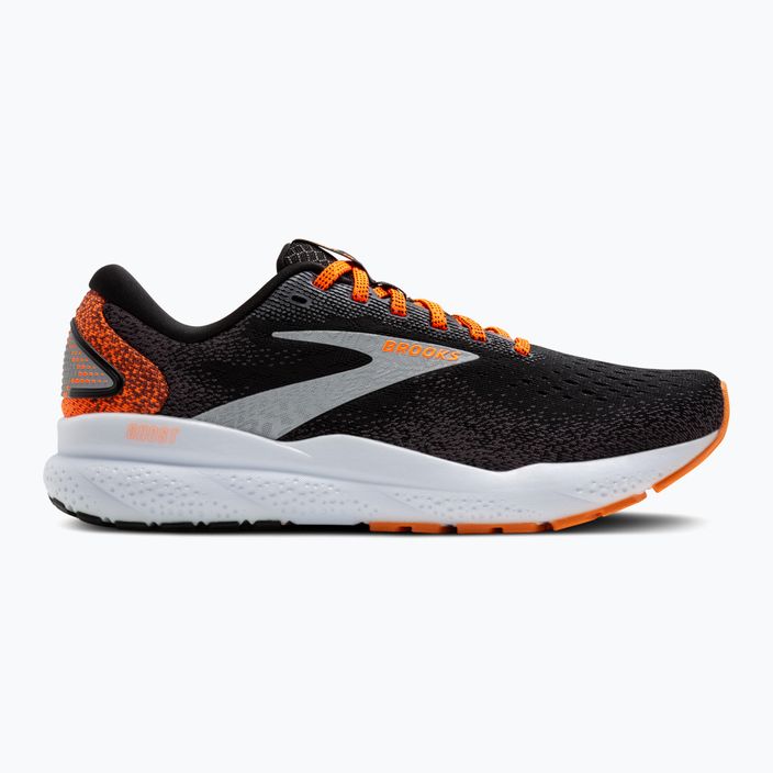 Brooks Ghost 16 férfi futócipő fekete/narancs/fehér 2