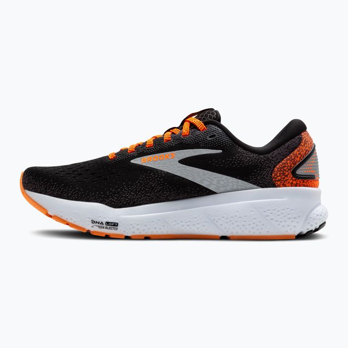 Brooks Ghost 16 férfi futócipő fekete/narancs/fehér 3