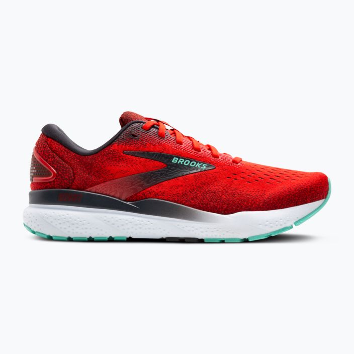 Brooks Ghost 16 férfi futócipő tüzes piros/ebony/cockatoo 2