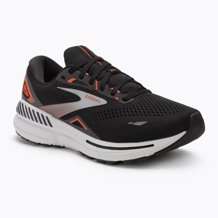 Brooks Adrenaline GTS 23 fekete/mandarinpiros/ezüst férfi futócipő