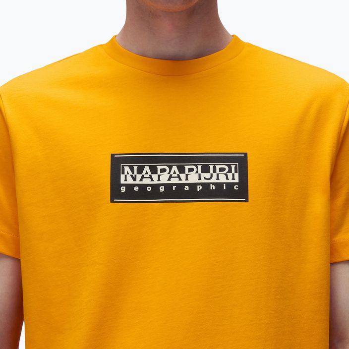 Férfi Napapijri S-Box Logo póló narancssárga marigold 3