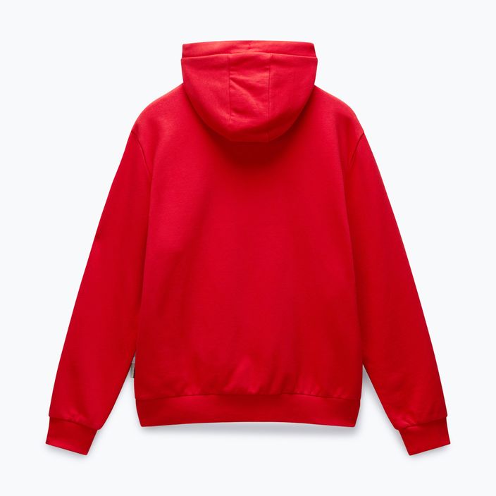 Férfi Napapijri Burgee Half Zip Hooded 2.0 piros goji melegítőfelső 6