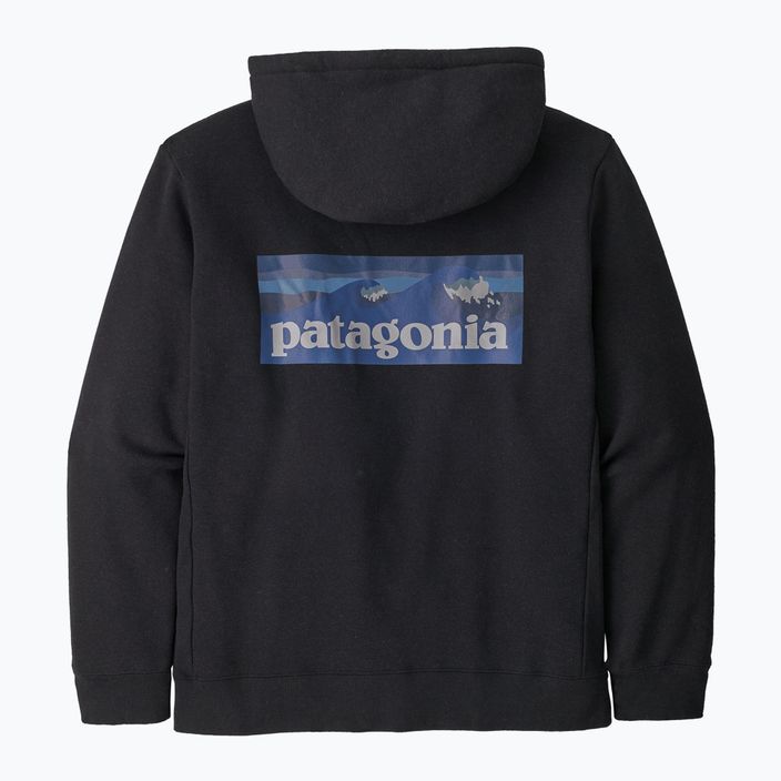 Patagonia Boardshort Logo Uprisal Hoody tinta fekete 9