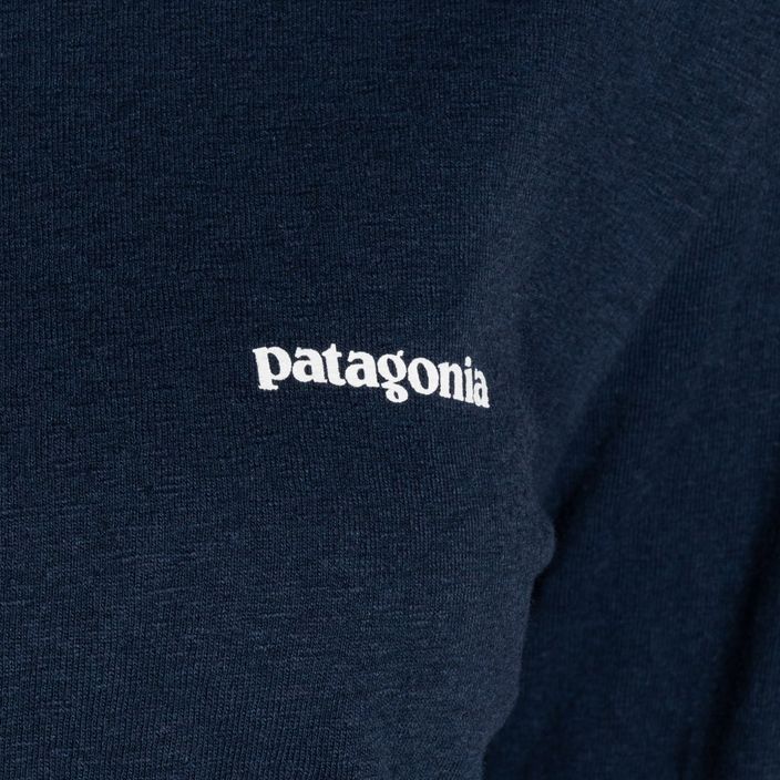 Női trekking póló Patagonia P-6 Logo Responsibili-Tee LS tidepool kék 5