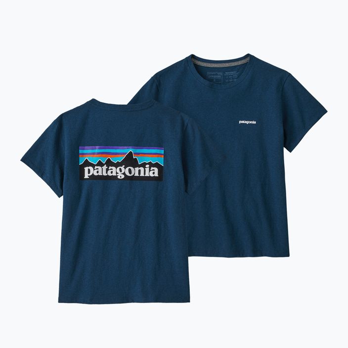 Női trekking póló Patagonia P-6 Logo Responsibili-Tee tidepool kék 7