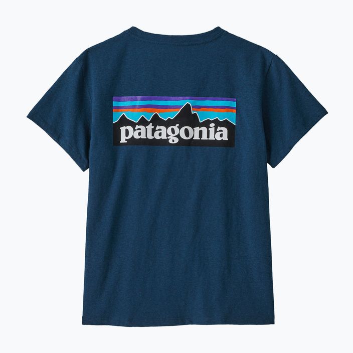 Női trekking póló Patagonia P-6 Logo Responsibili-Tee tidepool kék 9