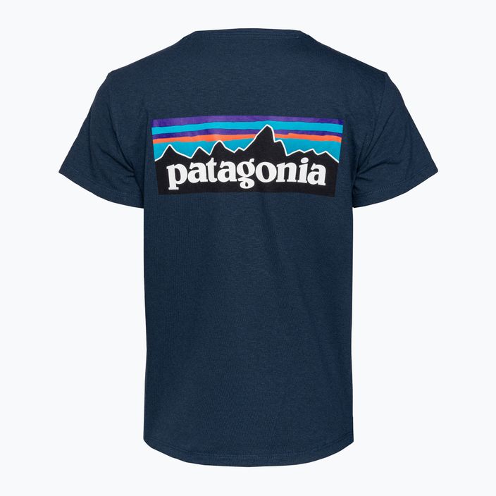 Női trekking póló Patagonia P-6 Logo Responsibili-Tee tidepool kék 4