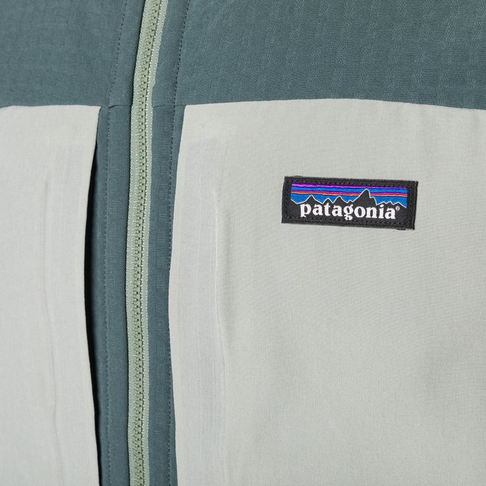 Patagonia R2 TechFace Softshell kabát nouveau zöld 3