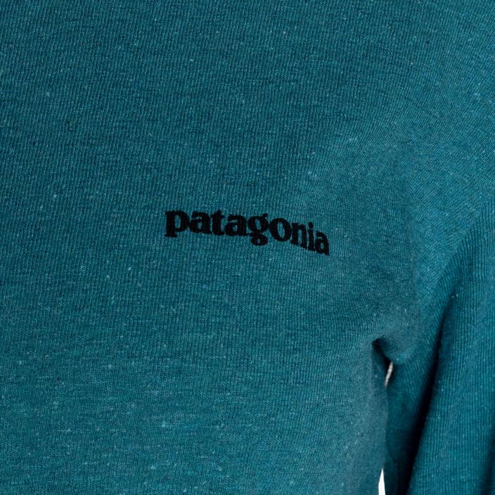 Női trekking hosszú ujjú Patagonia P-6 Logo Responsibili-Tee belay kék 5