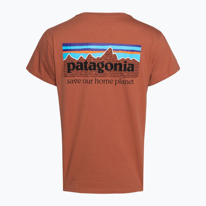 Női trekking póló Patagonia P-6 Mission Organic bojt piros 4