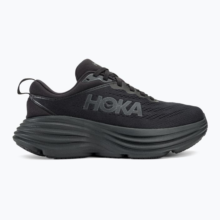 női futócipő HOKA Bondi 8 Wide black/black 2