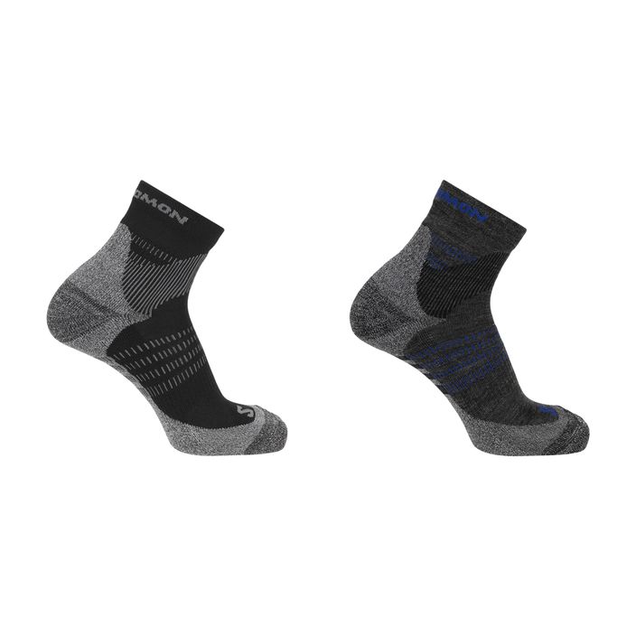 Salomon X Ultra Access Quarter trekking zokni 2 pár antracit/fekete 2