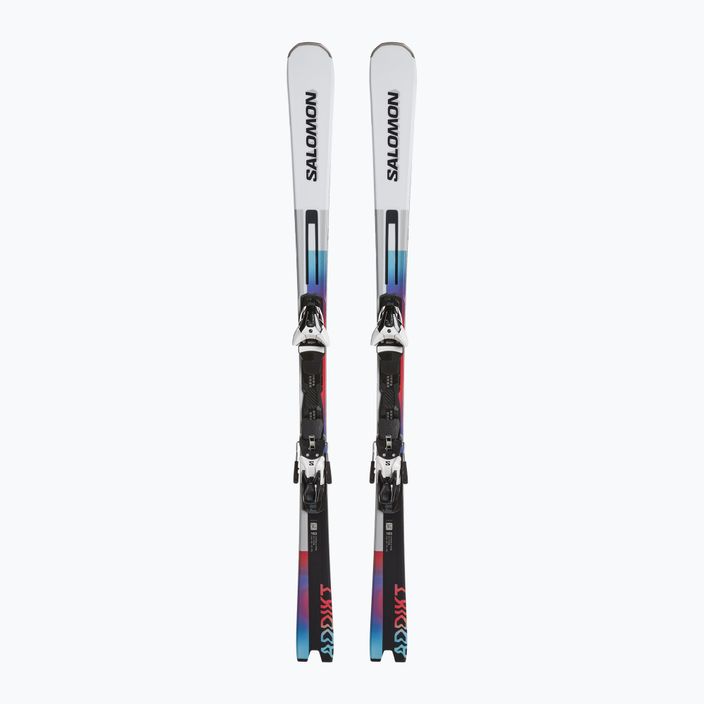 Salomon Addikt + Z12 GW downhill síléc fehér/fekete/pasztell neon kék