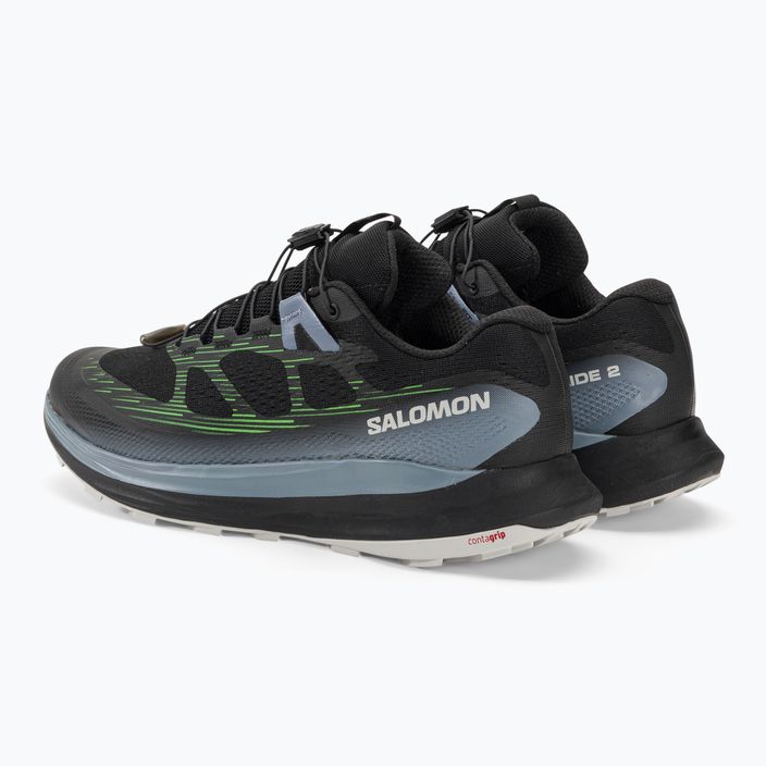 Férfi futócipő Salomon Ultra Glide 2 fekete/flint stone/green gecko 3