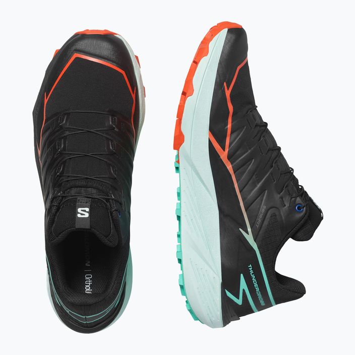 Salomon Thundercross férfi futócipő fekete/cseresznye paradicsom/elektromos zöld 6