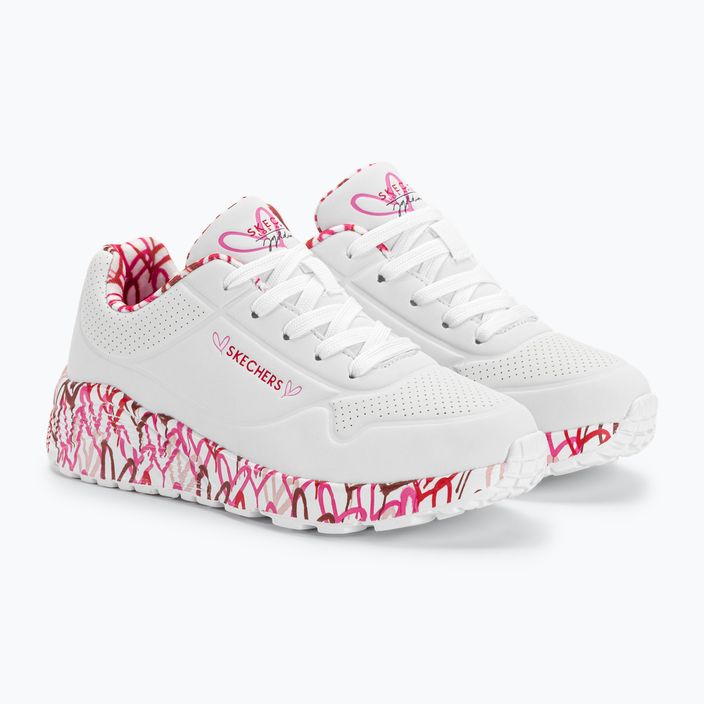 SKECHERS Uno Lite Lovely Luv fehér/piros/rózsaszín gyermek tornacipő 4