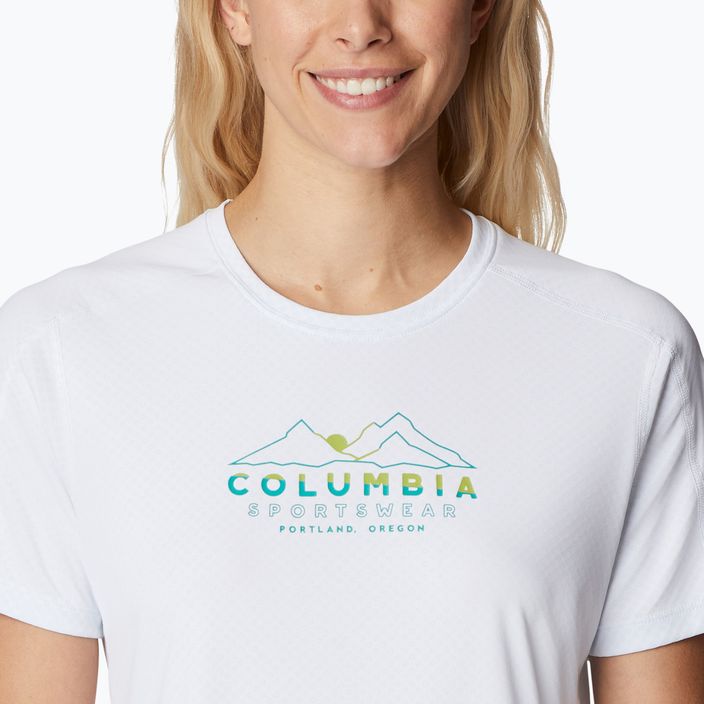 Columbia női Zero Rules Graphic Crew trekking póló fehér 1991583101 3