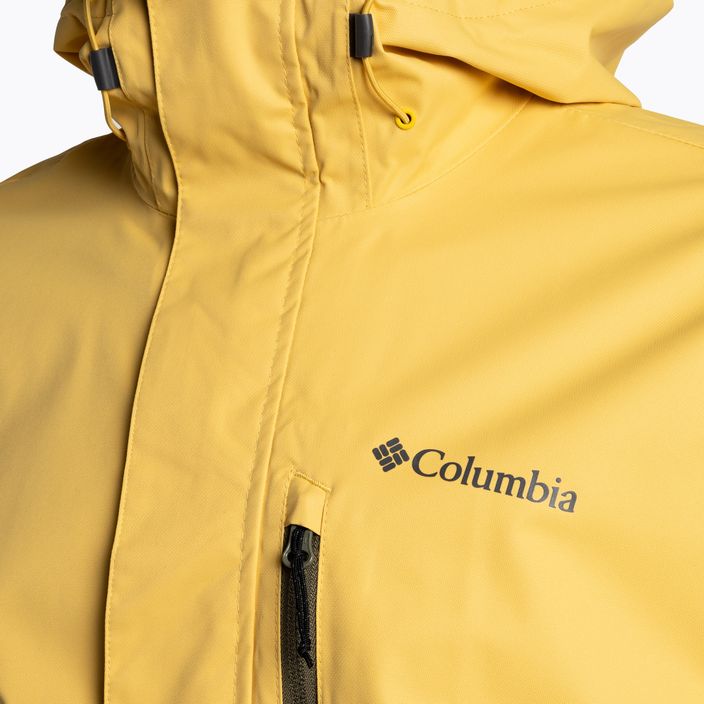 Columbia férfi Hikebound esőkabát sárga-zöld 1988621 3
