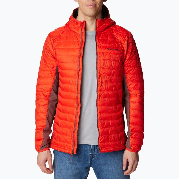 Columbia Powder Pass kapucnis férfi hibrid kabát piros 1773271839 3
