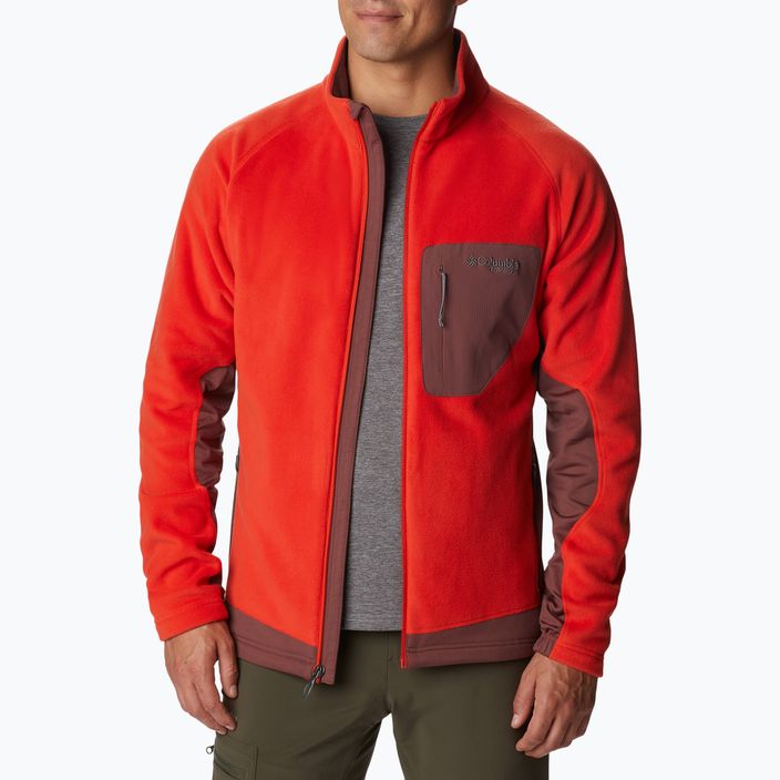 Columbia férfi Titan Pass 2.0 II fleece pulóver piros 1866422839 3