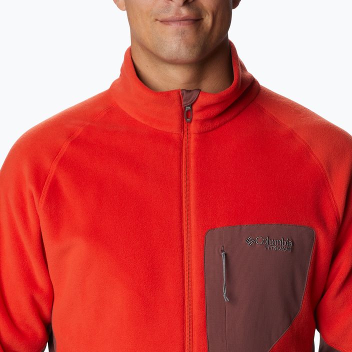 Columbia férfi Titan Pass 2.0 II fleece pulóver piros 1866422839 5
