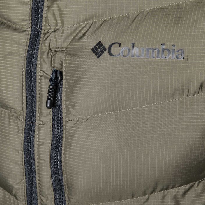 Columbia Labyrinth Loop kapucnis kőzöld/cápa férfi pehelypaplan dzseki 10