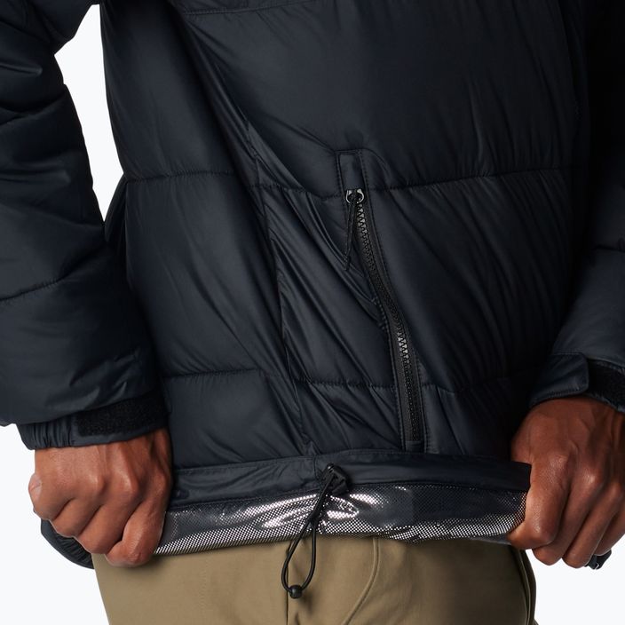 Férfi Columbia Pike Lake II kapucnis pehelypaplan kabát fekete 6