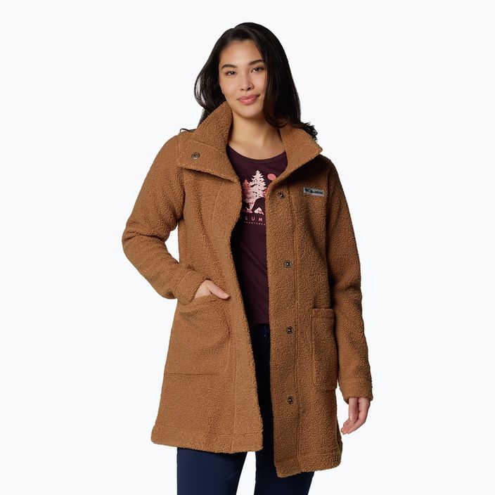 Columbia Panorama Long camel barna női fleece kabát