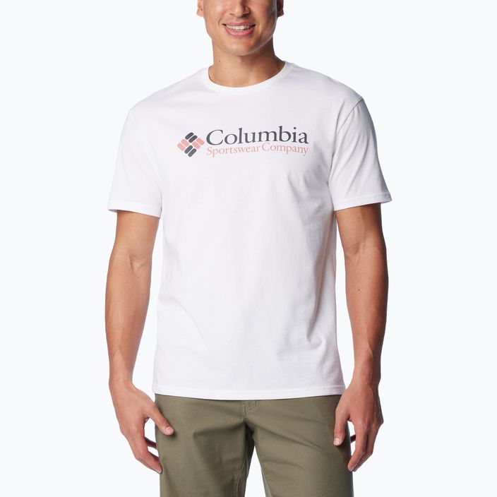 Férfi póló Columbia CSC Basic Logo white/csc retro logo