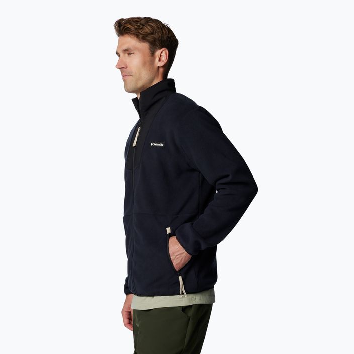 Columbia férfi Sequoia Grove FZ Fleece pulóver fekete 5