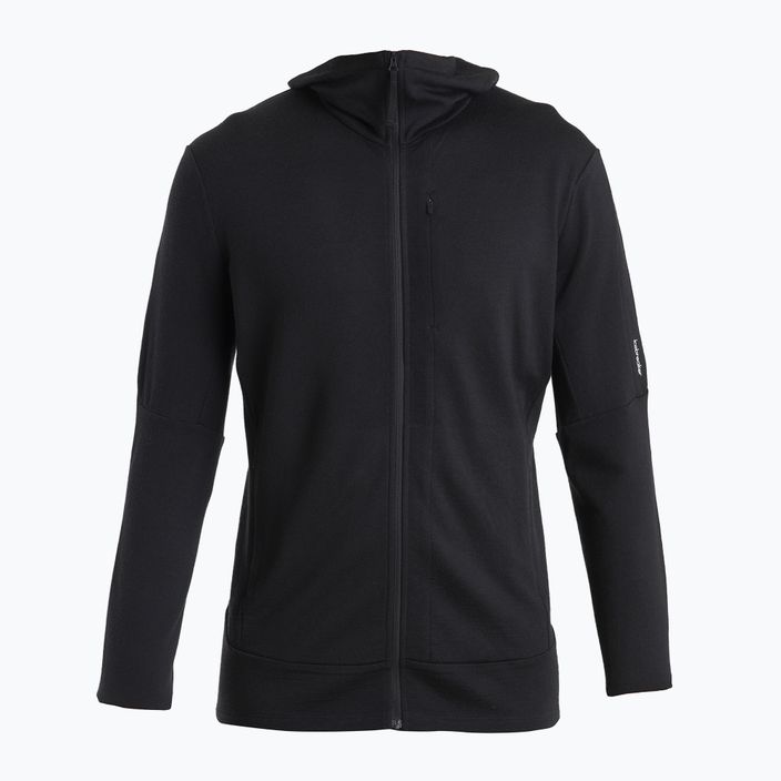 Férfi Icebreaker Merino 260 Quantum IV Zip kapucnis pulóver fekete 7