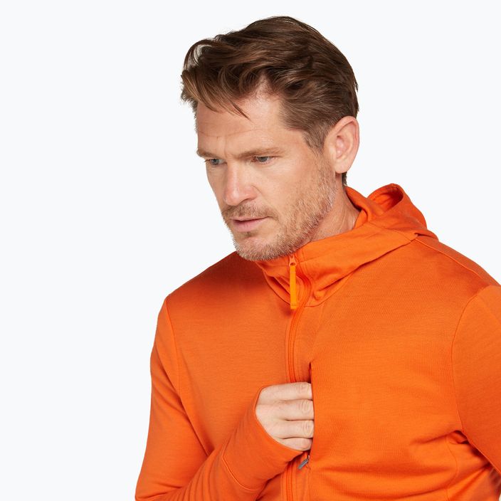 Férfi Icebreaker Merino 260 Quantum IV Zip Hoodie kék színű 5