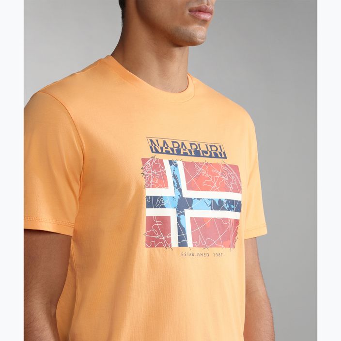 Férfi Napapijri NP0A4H22 naranja t-shirt 4