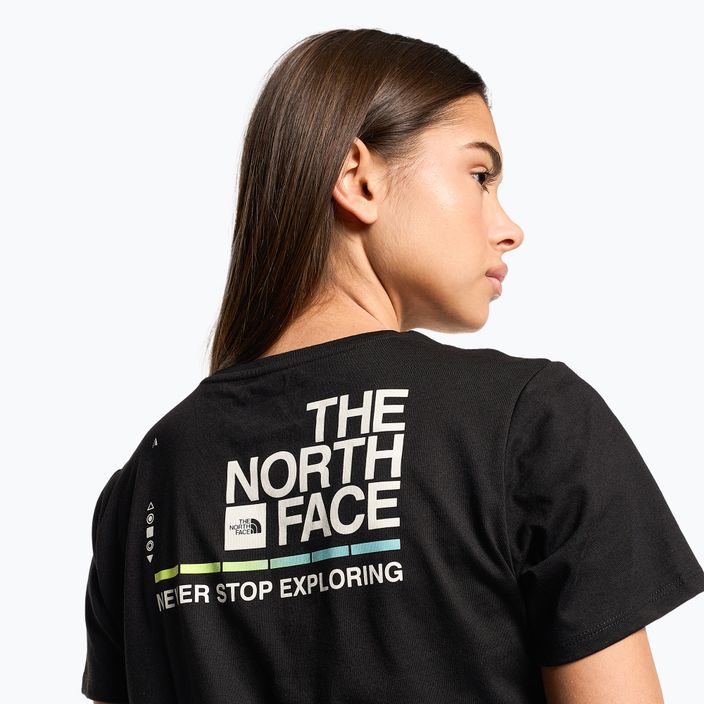 Női trekking póló The North Face Foundation Graphic fekete NF0A55B2R0G1 3