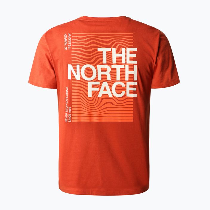 Férfi trekking póló The North Face Foundation Graphic narancssárga NF0A55EFLV41 2