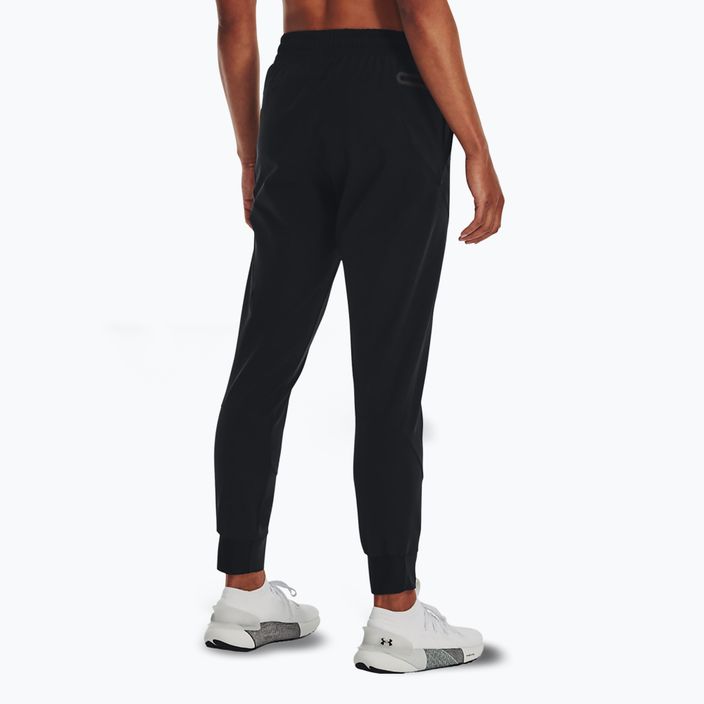 Under Armour Unstoppable Jogger női edzőnadrág fekete/fekete 3