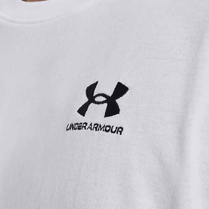Férfi Under Armour Logo Emb Heavyweight póló fehér/fekete 4