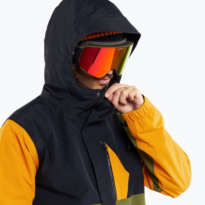Férfi Volcom L Ins Gore-Tex snowboard dzseki arany színben 2