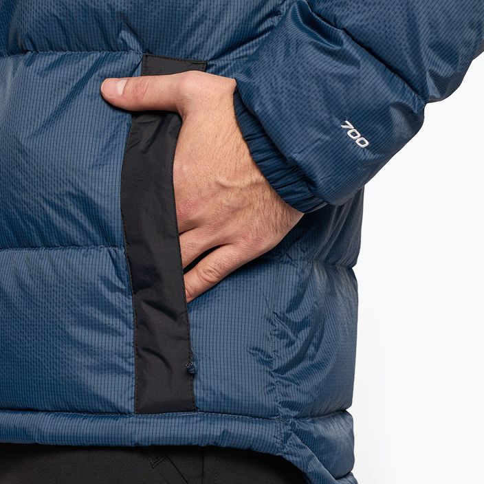 Férfi pehelypaplan The North Face Diablo Down Hoodie árnyékos kék/fekete 4