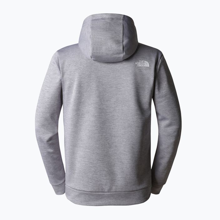 Férfi The North Face Reaxion Fleece P/O Hoodie tnf világosszürke heather/ aszfalt szürke 5