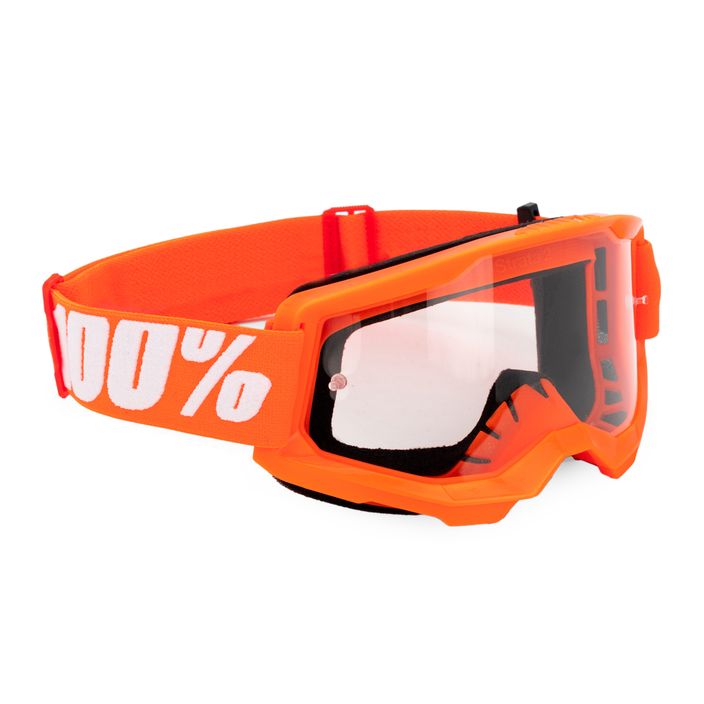 Férfi kerékpáros szemüveg 100% Strata 2 narancssárga/tiszta 50027-00005 6