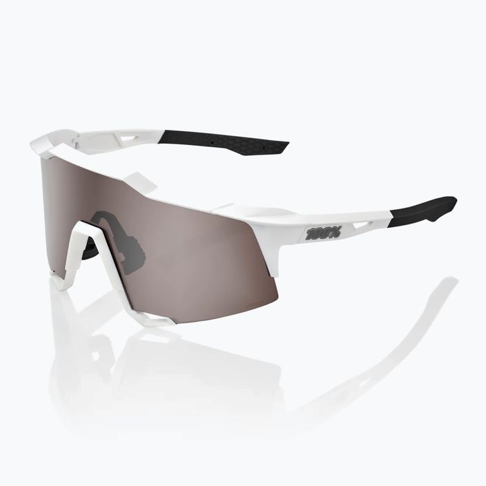100% Speedcraft matt fehér / hipersárga ezüst tükör kerékpáros szemüveg 60007-00006 7